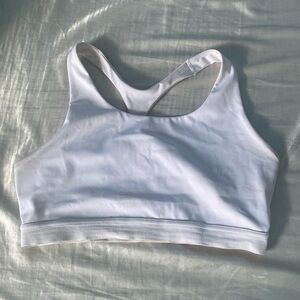 White Nike drift fit sports bra